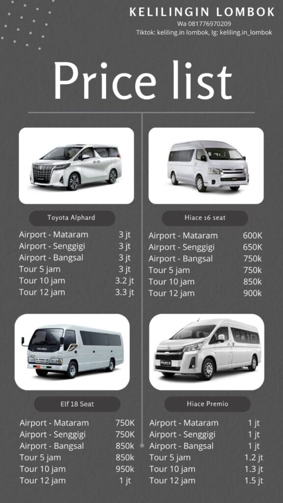 Price list harga mobil putuh